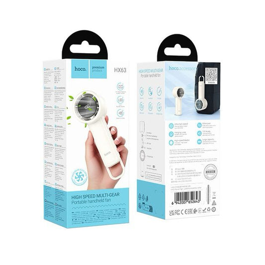 Hoco™ Portable Handheld Mini Fan – USB Rechargeable, Powerful & Quiet
