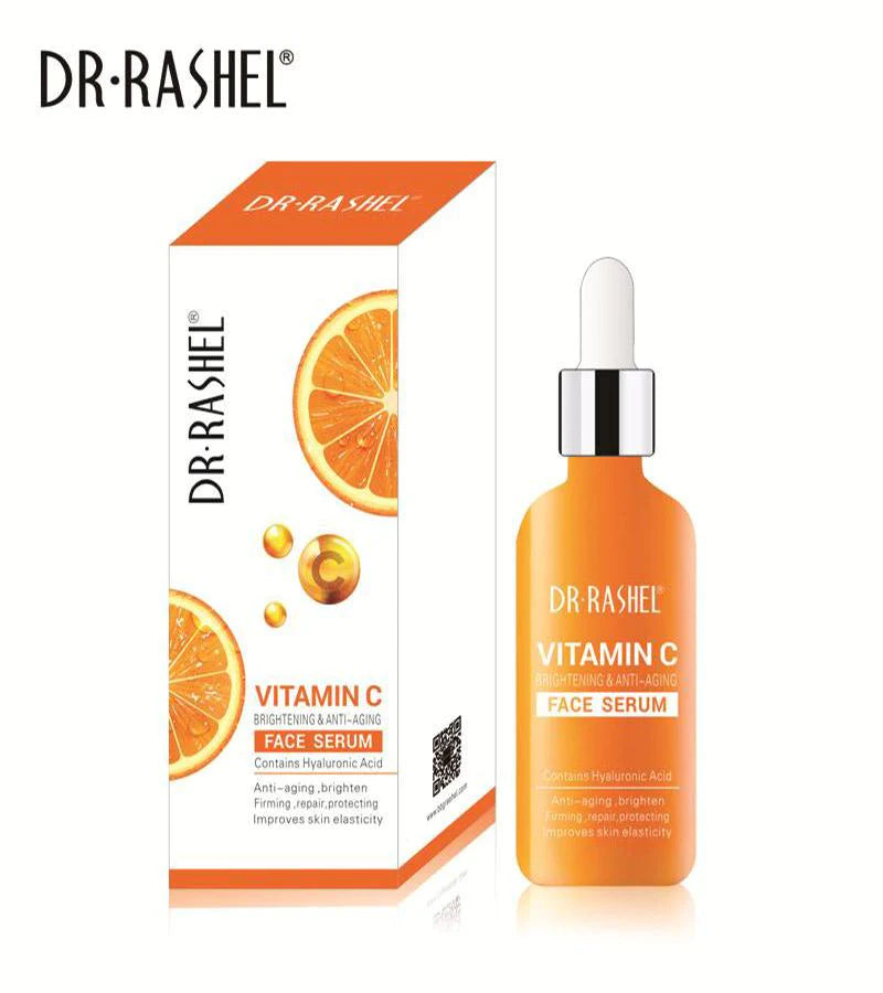 Dr Rashel Vitamin C Face Serum – تفتيح وترطيب البشرة | سيروم للوجه بفيتامين C – لمعالجة البقع الداكنة والتجاعيد – 50ml
